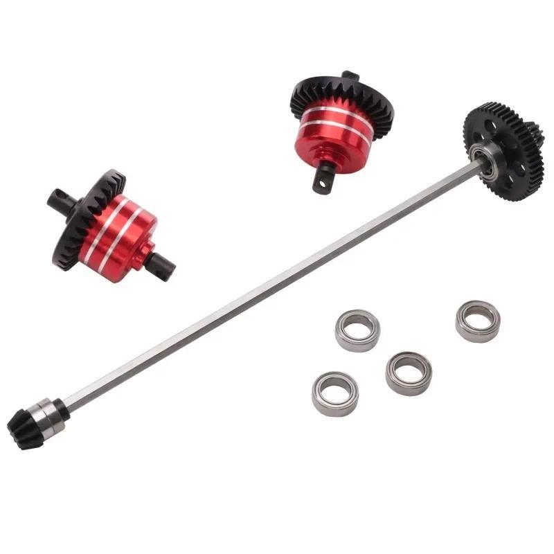 สําหรับ MJX 14211 1/14 SCT โครเมียมเหล็ก Center Shaft & Differentials ชุดด้านหน้า/ด้านหลังอัพเกรดชุด