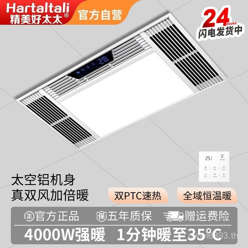 แบบบูรณาการครอบงําสไตล์สามห้องน้ําแกนเครื่องทําความร้อนห้องน้ํา Good Lady Double Wind Bath All-in-On