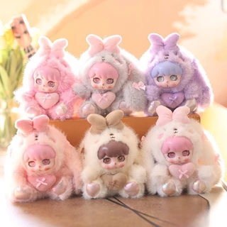 ตุ๊กตากระต่าย พวงกุญแจตุ๊กตาผ้ากำมะหยี่ไวนิล 16 ซม. สีหน้าท่าทางน่ารัก จี้ห้อยกระเป๋า ของขวัญวันเกิด