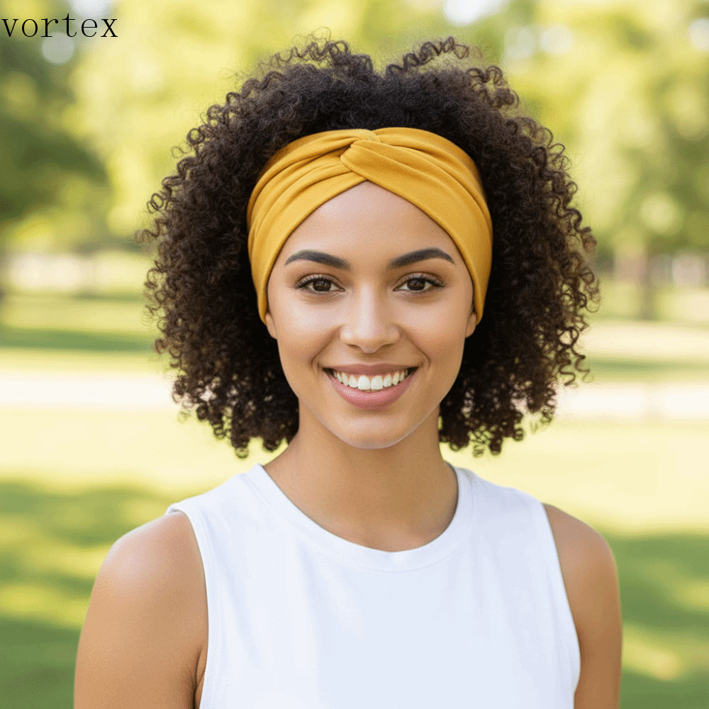 VORTEXG 6 ชิ้นที่คาดผมโยคะ, Euro-American Style Breathable Sports Headband,ชุด 6 Hip-hop Y2Kกว้างอเน
