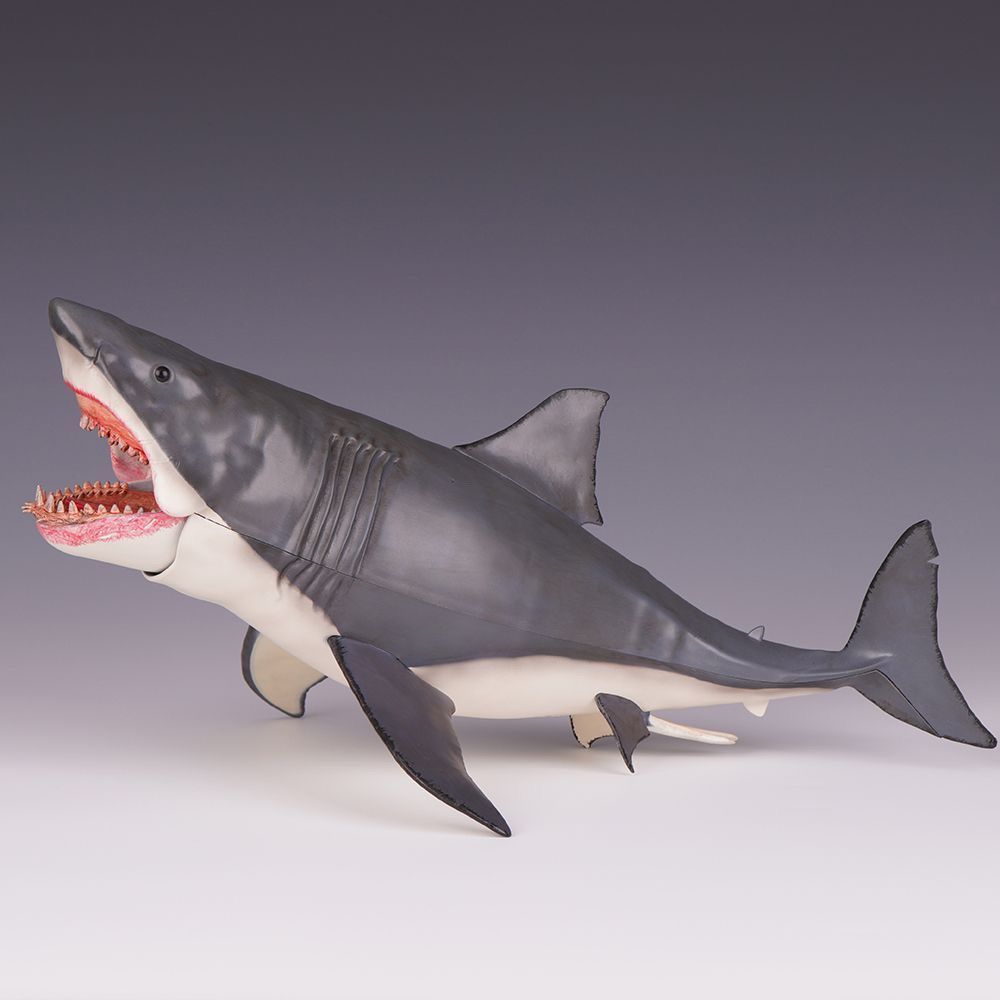 [ข้อเสนอพิเศษ] NECA Great White Shark 40 ซม.JAWS เวอร์ชันภาพยนตร์ฉากครบรอบ 50 ปีฉลามจําลองโมเดลแอ็คชั่นเครื่องประดับหลายดีลักซ์