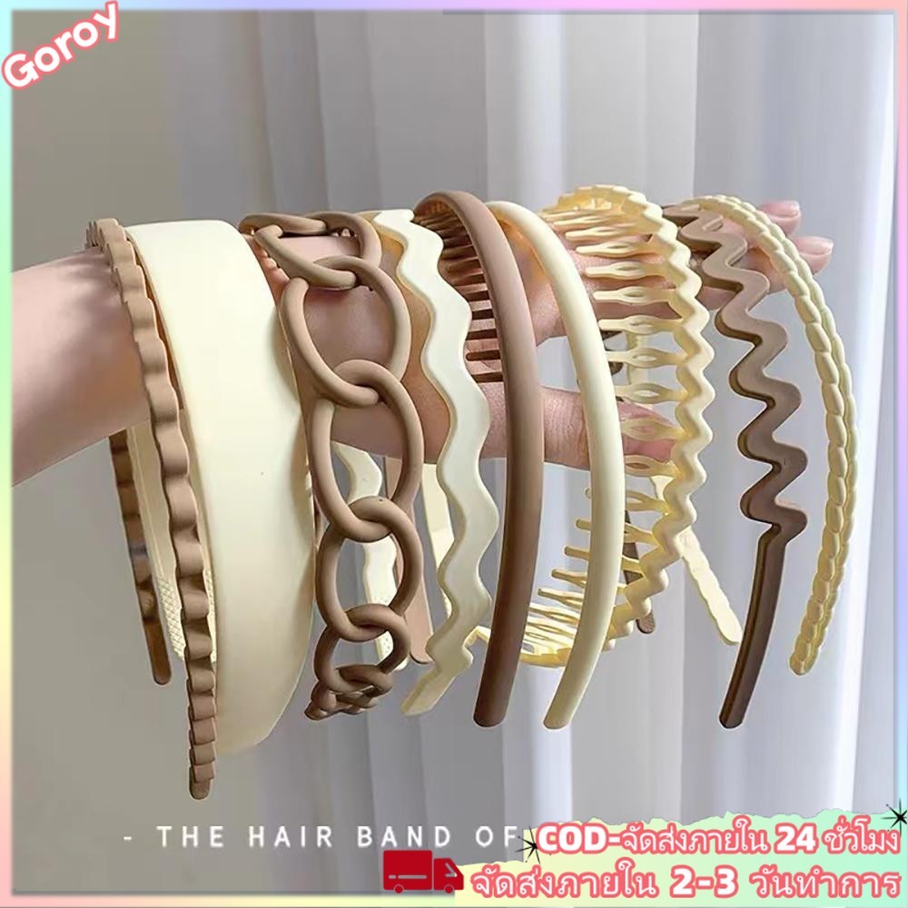 (ในสต็อก) 9 ชิ้น/เซ็ตเกาหลี อิน สไตล์ที่คาดผมกันลื่นสําหรับผู้หญิงแฟชั่นเครื่องประดับผม