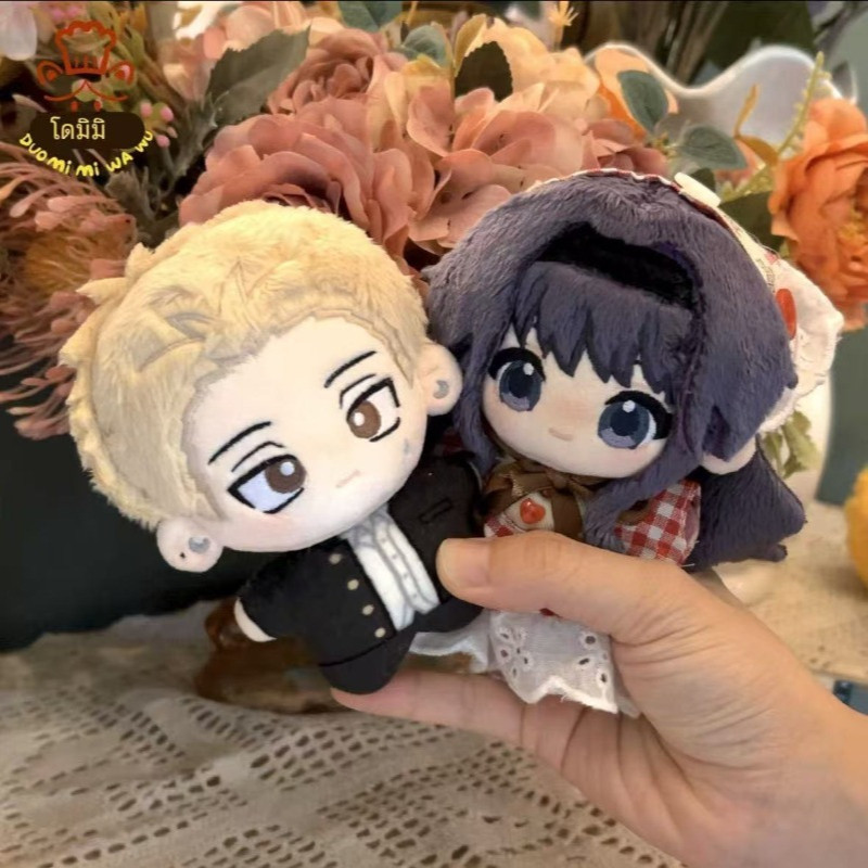 อะนิเมะดอกไม้หอม Blooms พร้อม Dignity 10 ซม.ตุ๊กตาตุ๊กตา Tsumugi Rintaro & Waguri Kaoruko ตุ๊กตาของเ