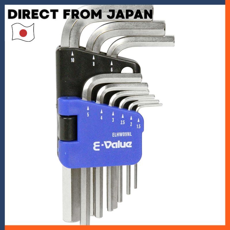 E-Value Hex Key Set For Hex Socket Bolt And Screw Fastening Tasks