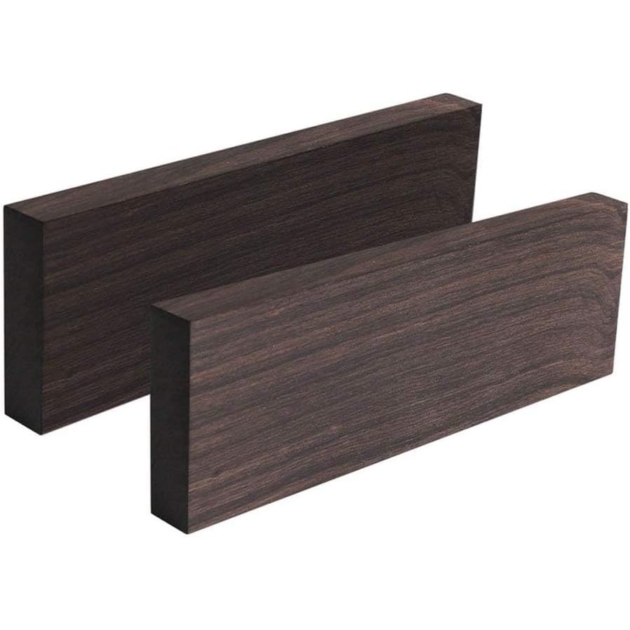 Tzong 2 ชิ้นสีดํา Ebony ไม้ Timber Handle Plate สําหรับเครื่องดนตรี DIY เครื่องมือ 3/8 "x1.5 "x5 "