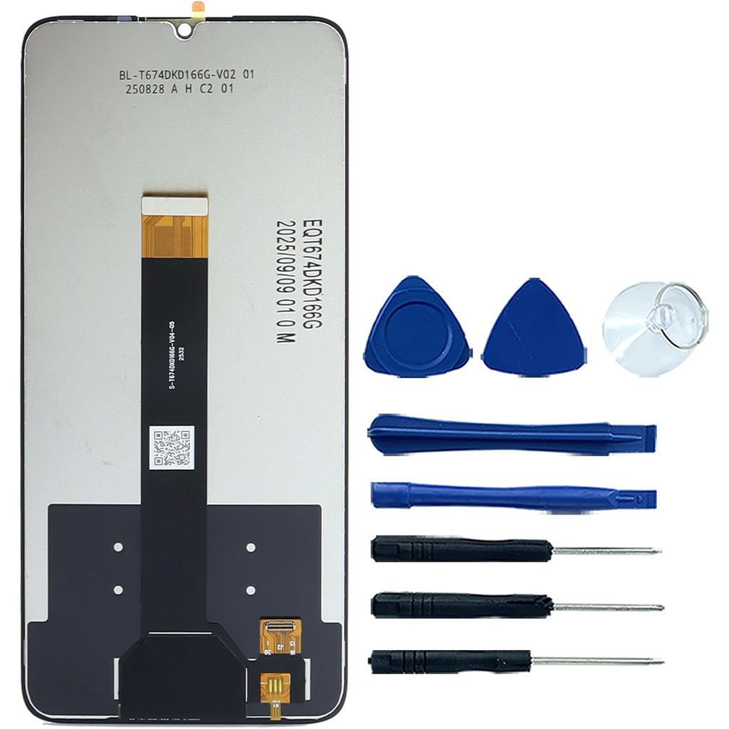 จอแสดงผล LCD Touch Screen Digitizer Assembly สําหรับ TCL K32 5G T513W K33 T513V 6.75 "จอแสดงผล LCD