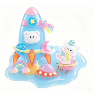 น่ารัก 3D สติกเกอร์คริสตัล DIY Handmade Puffy สติกเกอร์ Stackable ของเล่น Kawaii ตกแต่งสําหรับเด็ก