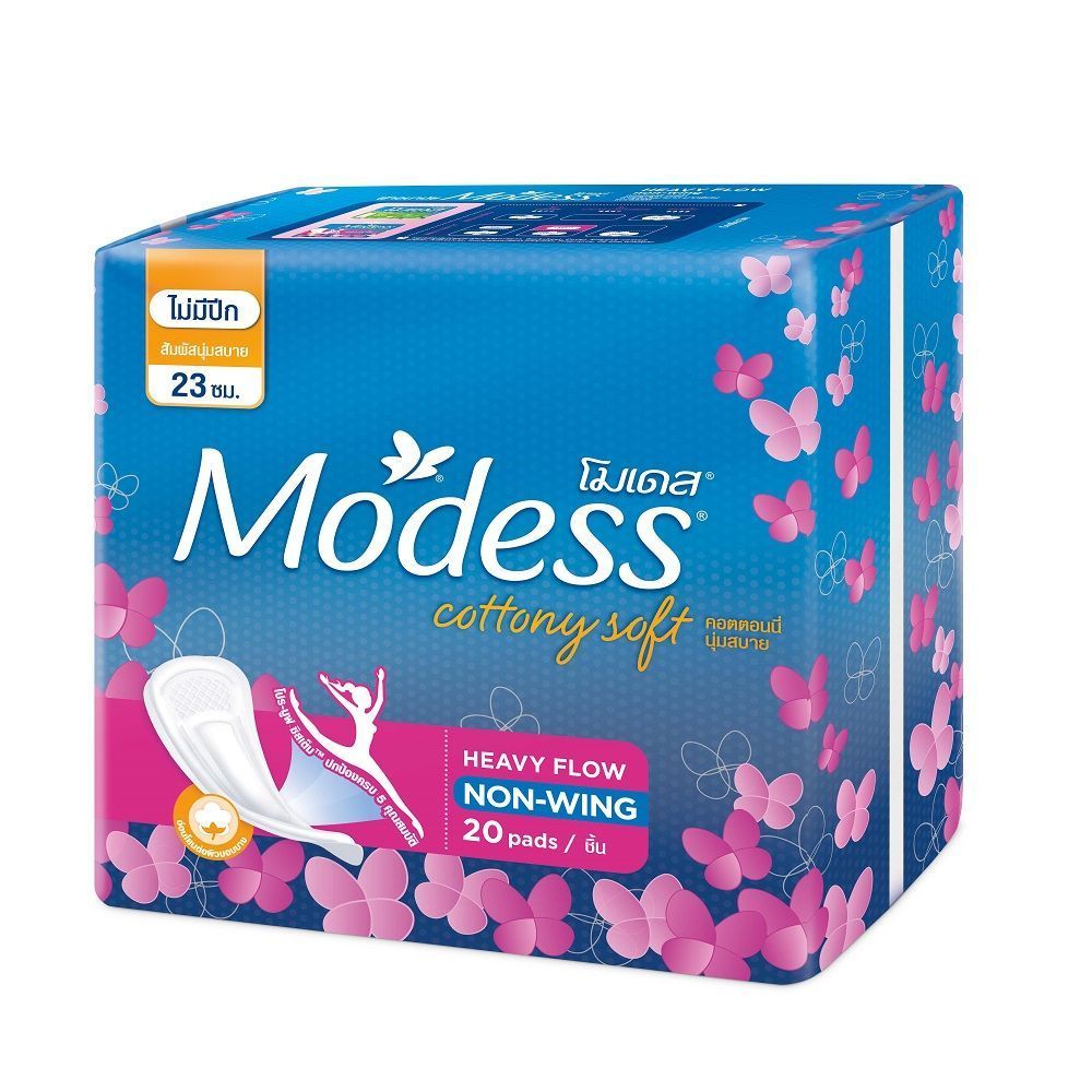 โมเดสแม็กซี่ไม่มีปีก 20 ชิ้น MODESS COTTONY MAXINW 20 S.