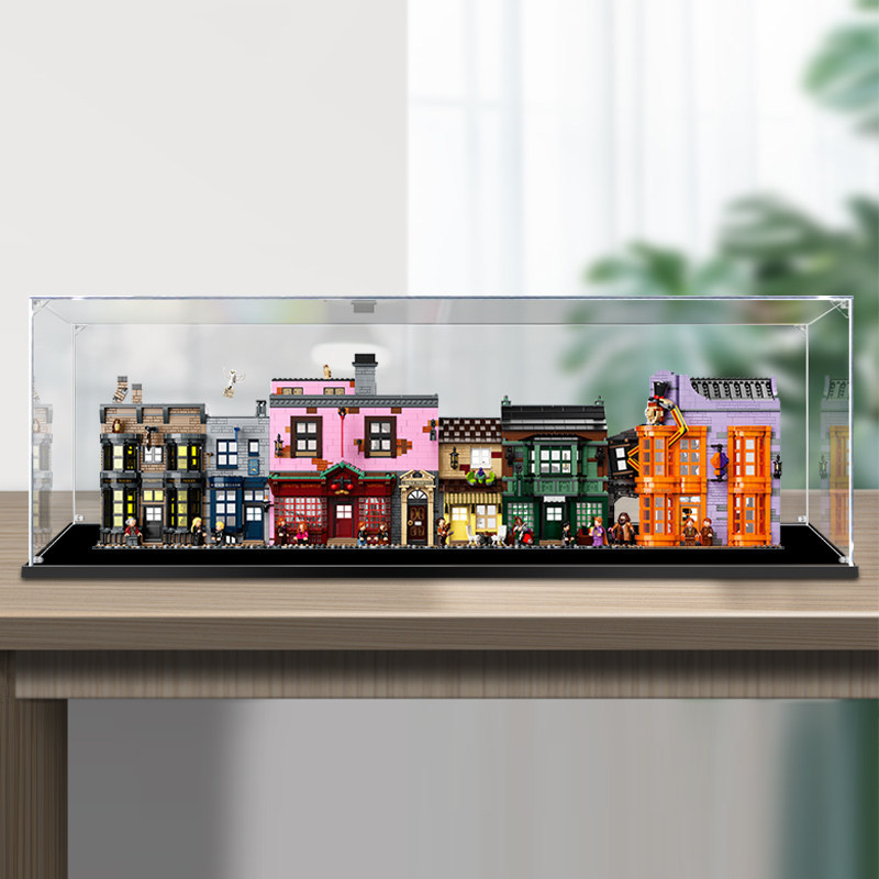 Saiz Custom Kotak Paparan Akrilik กล่องแสดงอะคริลิค 定制尺寸สําหรับ Lego 75978 Diagon AlleyTM