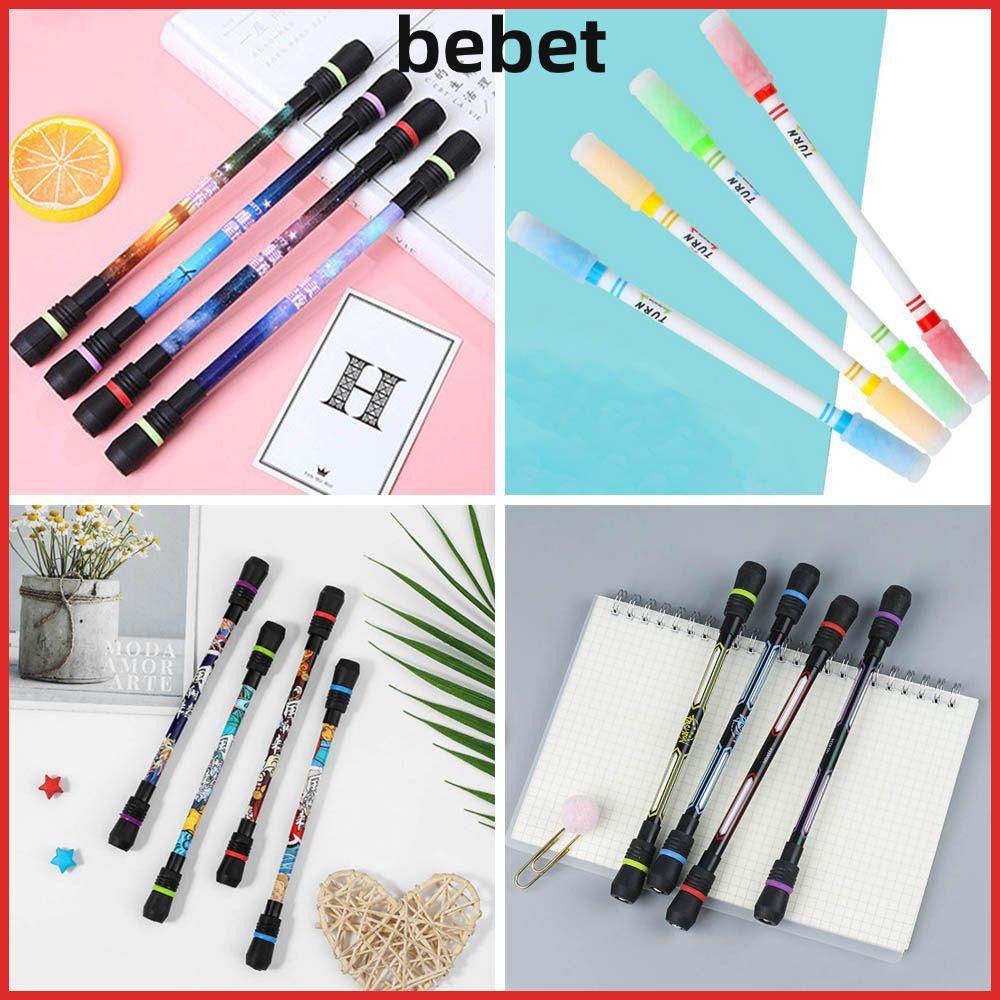 BEBET ปากกาเล่นเกมหมุนได้เครื่องเขียนอุปกรณ์สํานักงานโรงเรียน Anti-Skid Aggravated Intelligence Toy Finger Non Slip