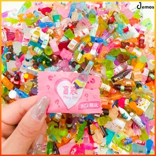 Jemos กระเป๋าตาบอดเรืองแสงสัตว์ขนาดเล็กเครื่องประดับขนาดเล็กน่ารักโมเดลเรซินสัตว์จำลองเรืองแสง