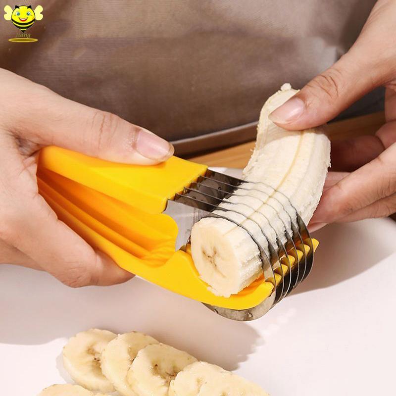 [Jiang] เครื่องตัดกล้วยสแตนเลส Banana Fruit Divider ไส้กรอกแฮมตัดผลไม้ Artifact Banana TH