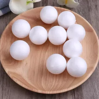 ลูกบอลโฟมแข็งสีขาว DIY Craft Polystyrene Balls รอบ EPS Balls