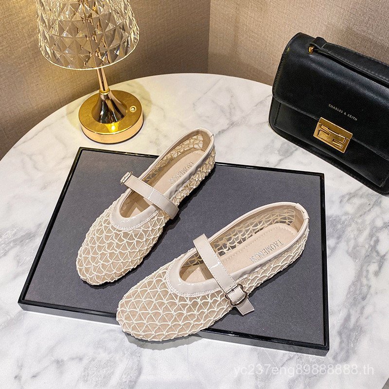 รองเท้าแฟลットผู้หญิงแบบMary JaneและBallet มีตาข่ายระบายอากาศดี สไตล์summer shoe