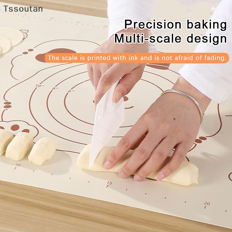 [TSST] 1 ชิ้นซิลิโคน Pastry Mat Baking Mat Non-Sti Dough Mats Pastry Mats สําหรับ Rolling Dough พร้อ