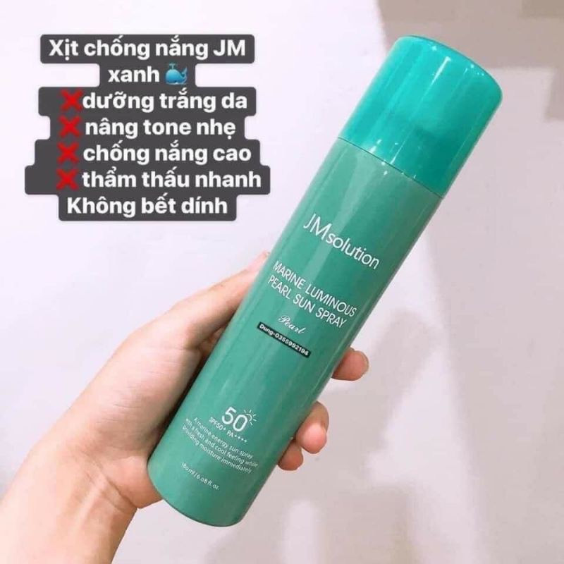 JM SOLUTION SUNSCREEN SPRAY สําหรับใบหน้าและร่างกาย