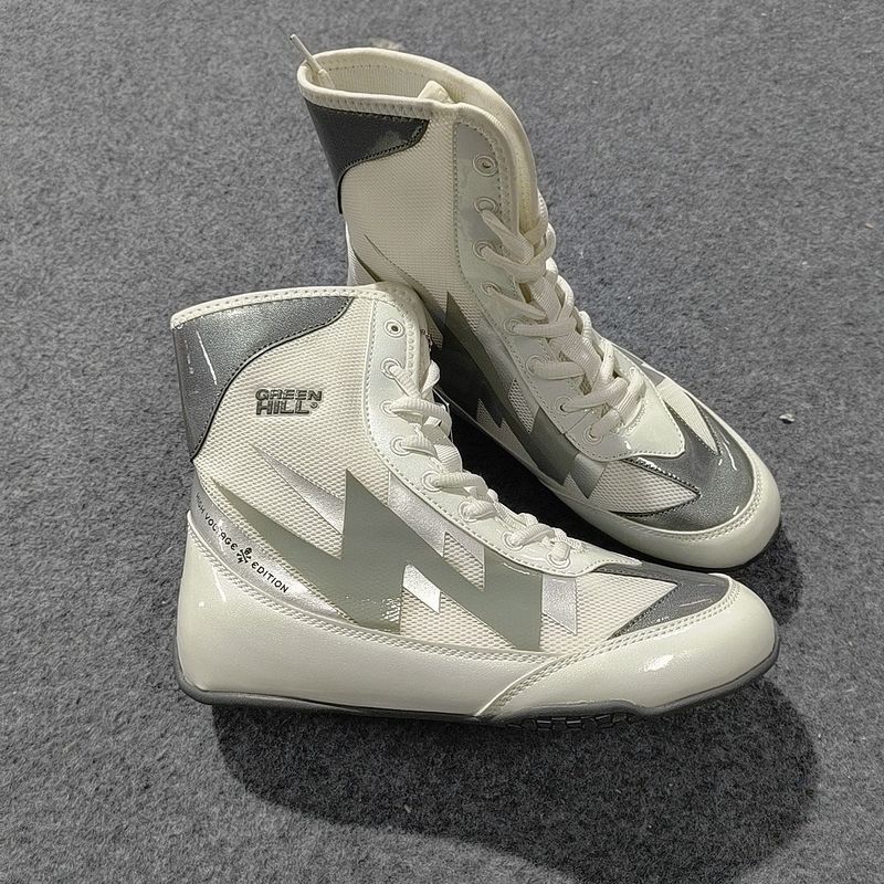 High-Top Mens New Style Training Shoes Gym Men Women Sanda Shoes Competition Wrestling Shoes