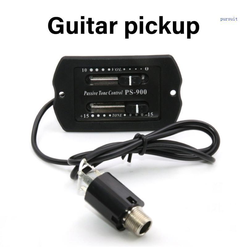 SUIT* กีต้าร์โปร่ง Preamp Band Preamp EQ Equalizer Piezo Pickups กีต้าร์โปร่ง Pickup 2 Band EQ กีต้า