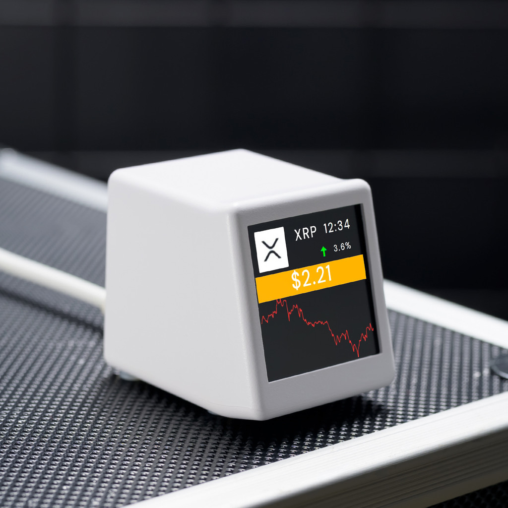 นาฬิกาดิจิตอลอัจฉริยะพร้อม Bitcoin Crypto Stock Ticker Gold Price Weather Forecast Temperature Humid