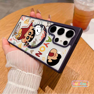 เคสโทรศัพท์ลายการ์ตูนน่ารัก สดใส มีแม่เหล็ก รองรับ Samsung S26 S26U S26PLUS S25PLUS S25U S24U S23U S23 S22U