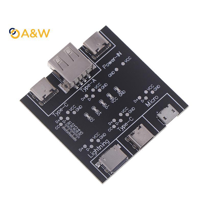 A&W 1PC สาย USB Data Line Test Board Cable Cheer USB Cable Tester Short Circuit On-Off Switching สํา