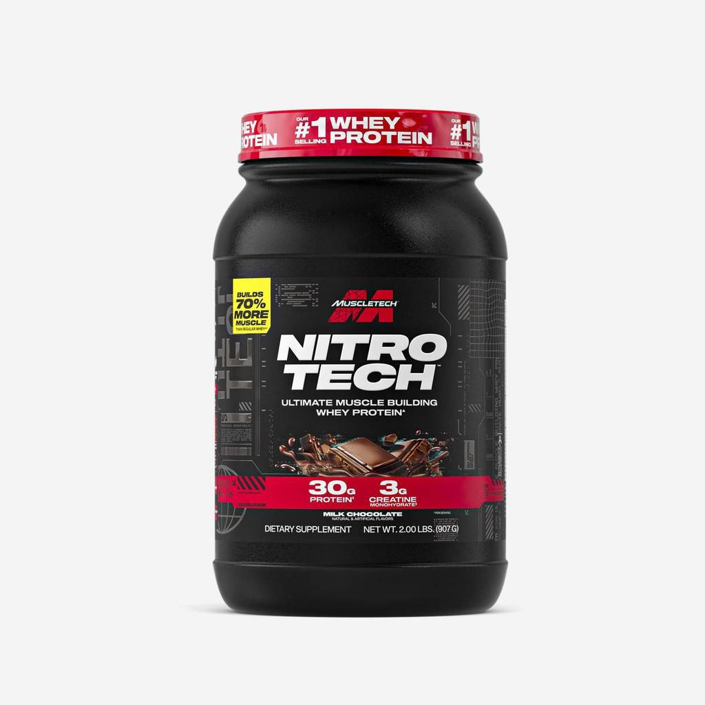 Tech Whey Protein Powder 1(1.5 ป combed ด) - Nitro-Tech Ultimate Building Formula with Whey Protein 