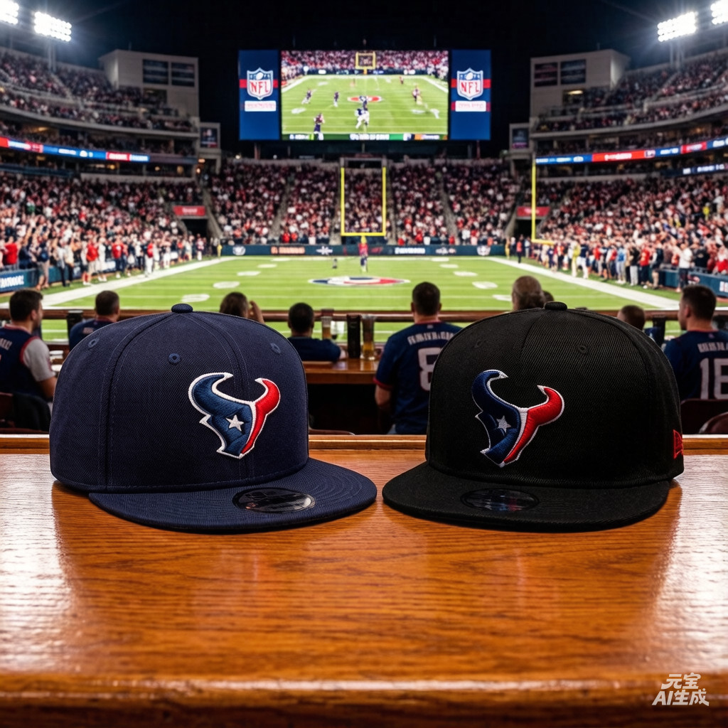 ขนาดเดียวเหมาะกับทั้งหมด Houston Texans Basic Navy 9FIFTY Snapback หมวกหมวกเบสบอลปรับได้