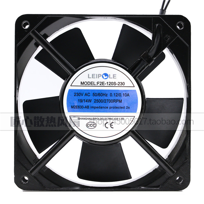 ยี่ห้อใหม่ F2E-120S-230 Rapor ไฟฟ้า AC220V 12025 Axial Cooling พัดลม 13 ซม.แชสซี