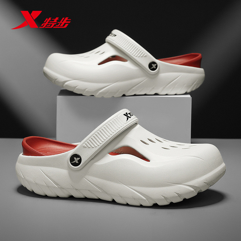 XTEP/TEP รองเท้าแตะกีฬารองเท้าผู้ชายฤดูร้อนรองเท้าแตะกลางแจ้งหนา Soled รองเท้ารองเท้าแตะกันลื่นผู้ชา