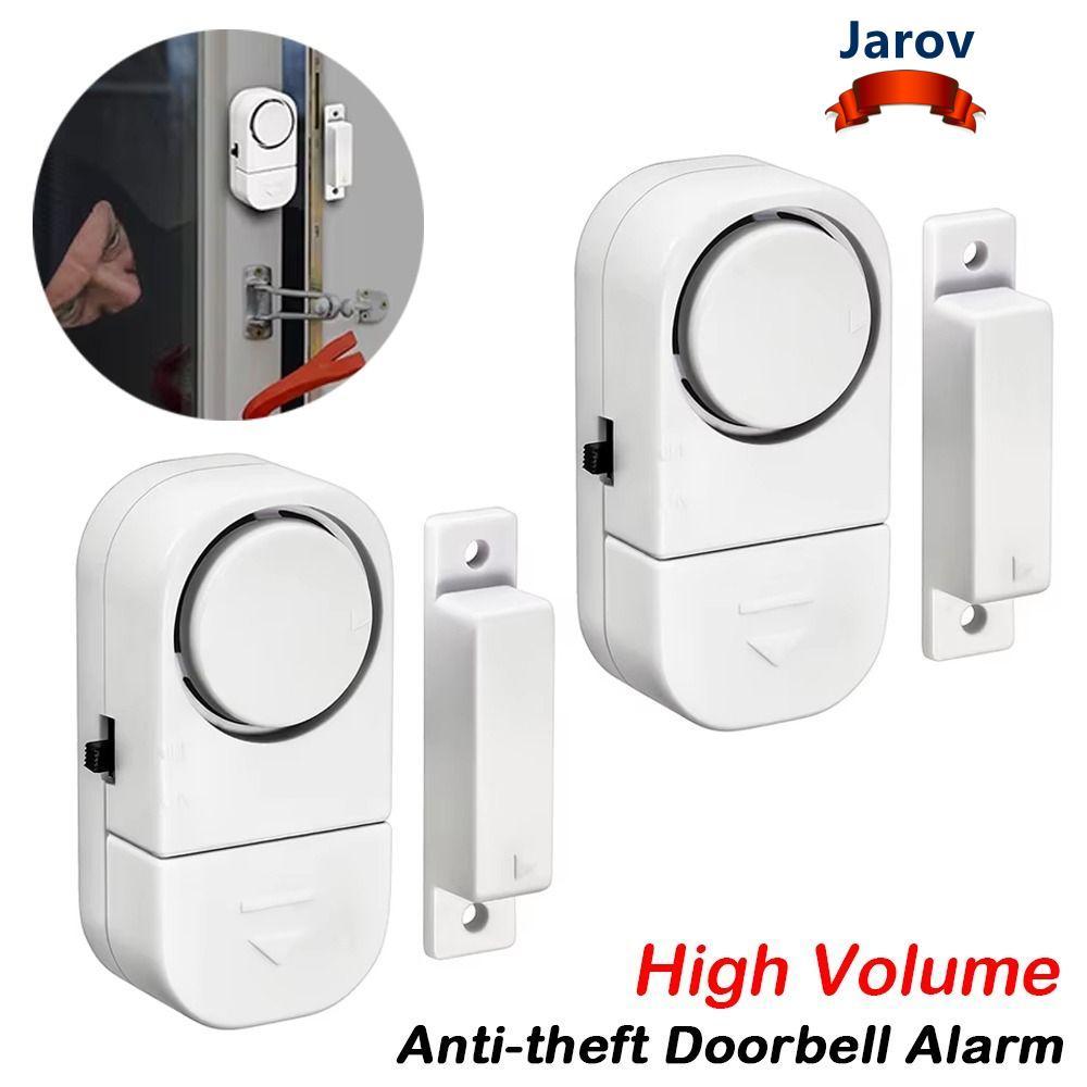 JAROV Anti-theft Doorbell Alarm, High Volume Wireless Window Alarm, แบบพกพา Self-กาวติดตั้งง่าย Burg