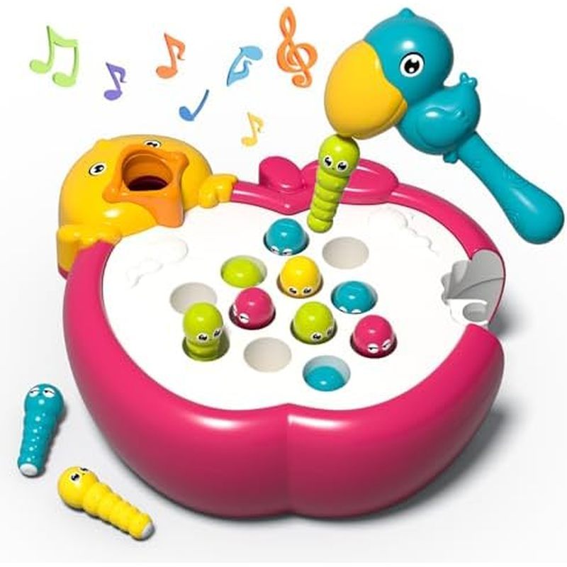 agnetic Bird Feeding Game Woodpecker Worm Toy Montessori Fine Motor Skills Toddler Toy Age 2-4 Senso