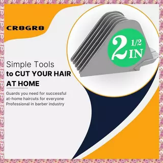 [VCR] สําหรับ 10 12 14 16 18 20 ผม 6 ชิ้น Clipper Guards 2.5 นิ้ว Clipper Guide สิ่งที่แนบมา