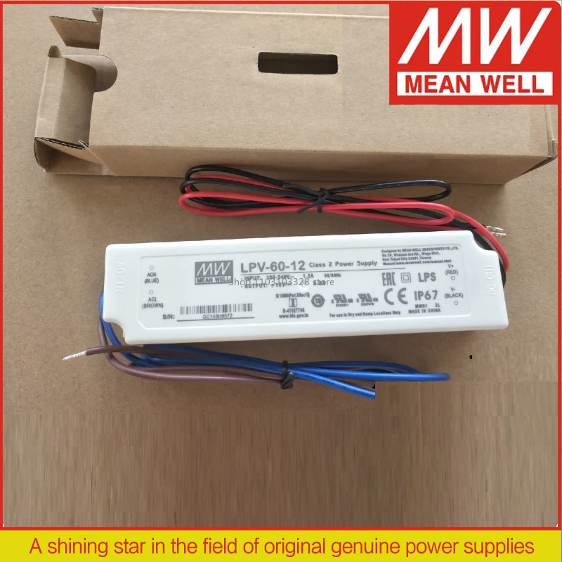 MEAN WELL แหล่งจ่ายไฟ LED LPV-60 LPV-60-5 | 5V LPV-60-12 12V LPV-60-15 15V LPV-60-24 24V LPV-60-36 3