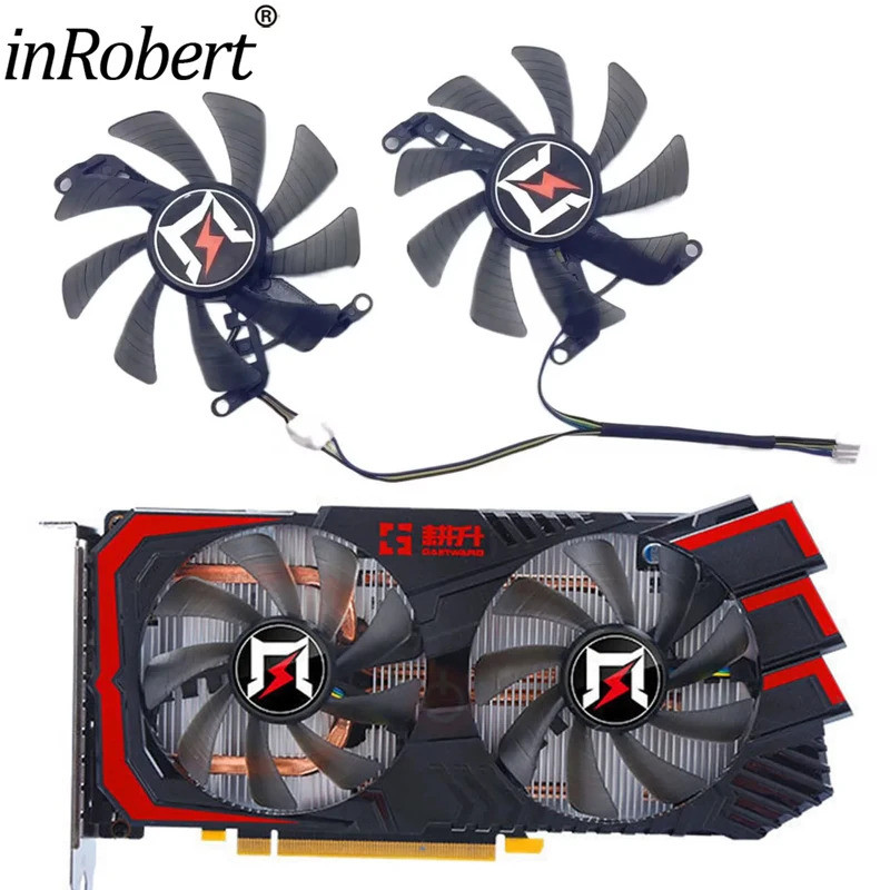 85 มม.RTX 2060 Gpu พัดลมการ์ดวิดีโอสําหรับ Gainward RTX 2060 1660 Super 8GB GTX1660ti พัดลมการ์ดวิดี