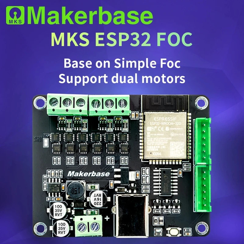 HB FOC ไดร์เวอร์ controller SimpleFOC Shield bldc มอเตอร์ไร้แปรงเครื่องยนต์ board MKS ESP32 FOC Serv
