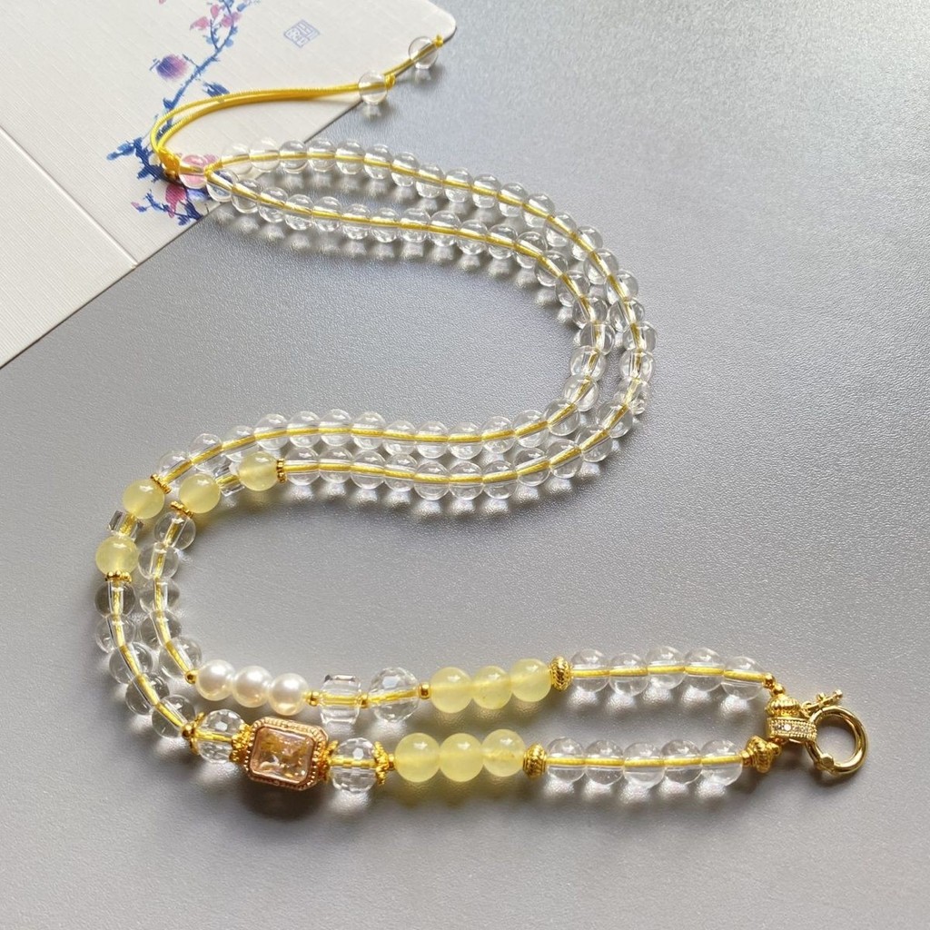 Citrine Chak Universal หัวเข็มขัดลูกปัด C คริสตัลคริสตัลคริสตัลคริสตัลคริสตัลคริสตัลสร้อยคอหัวเข็มขั