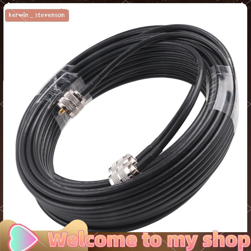 15M UHF Coaxial สาย RG58 Coax สาย PL259 สาย 50 โอห์ม CB วิทยุเสาอากาศสาย UHF ชาย UHF ชาย Low Loss UH