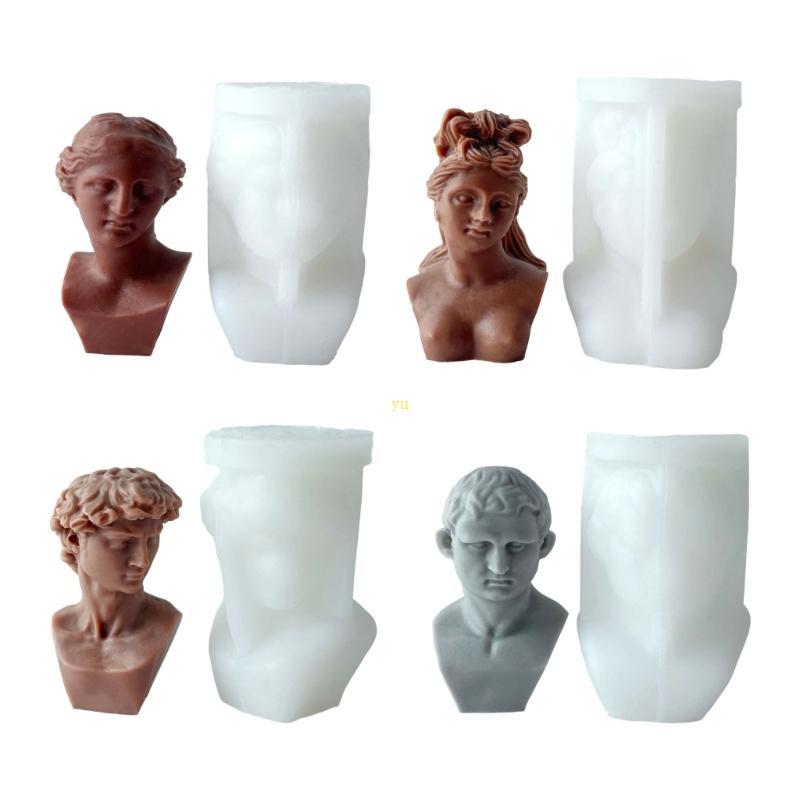 Yu Craft ซิลิโคน Mould ยุโรป Davids การออกแบบหน้าอกสําหรับน้ํามันหอมระเหยในบ้านและปูนปลาสเตอร์ดิฟฟิว