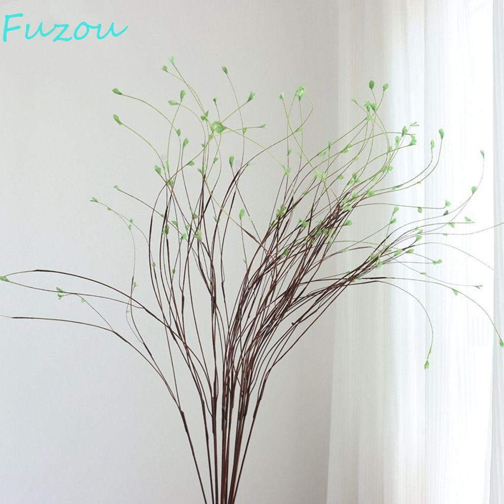 FUZOU ประดิษฐ์ Willow สาขา, 130 ซม.พลาสติกปลอม Willow Tree, DIY แจกันตกแต่ง Handmade เหมือนจริงจําลอ