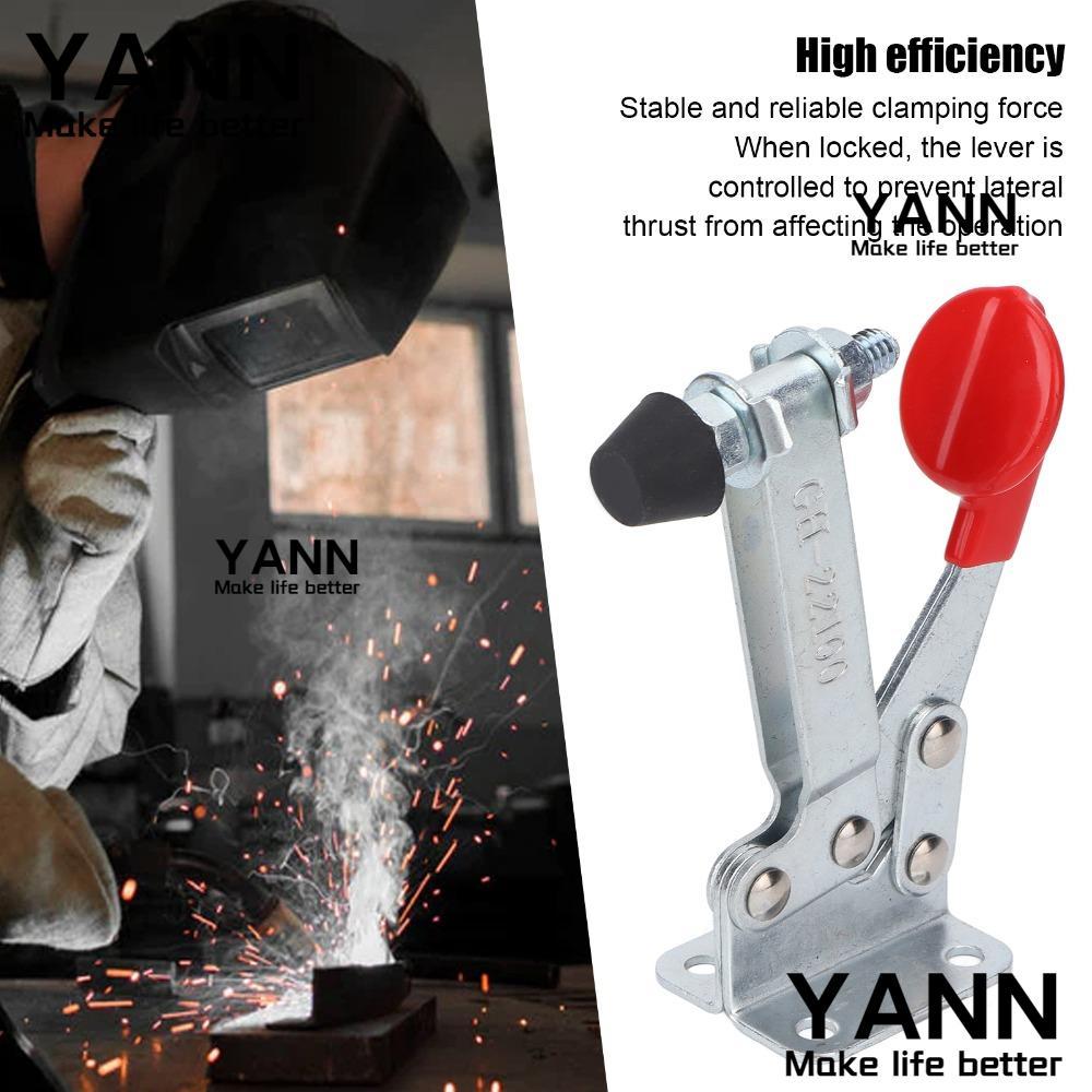 YANAN Toggle Clamp, Iron Silver Quick Release Toggle Clamp, Heavy Multifunctional แนวนอน Toggle Clam