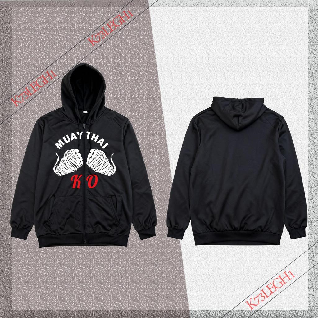 เสื้อสเวตเตอร์ซิปหน้า/Thai Boxing Muay Thai Muay Thai Thailand Zip Hoodie