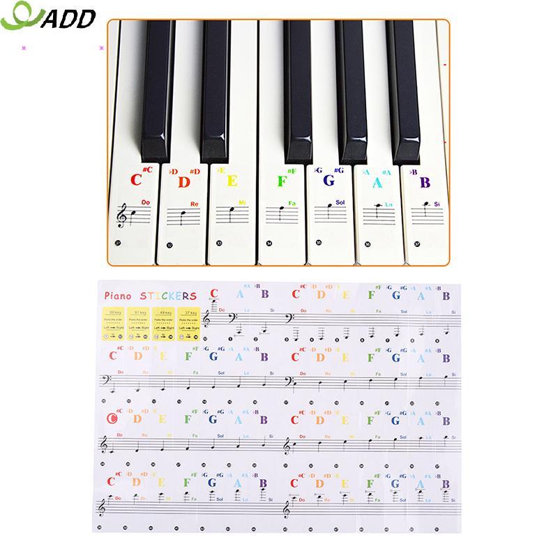 ADD คีย์บอร์ดโน้ต Stier 88/61/54/49/37 คีย์ Piano Stier Transparent AB