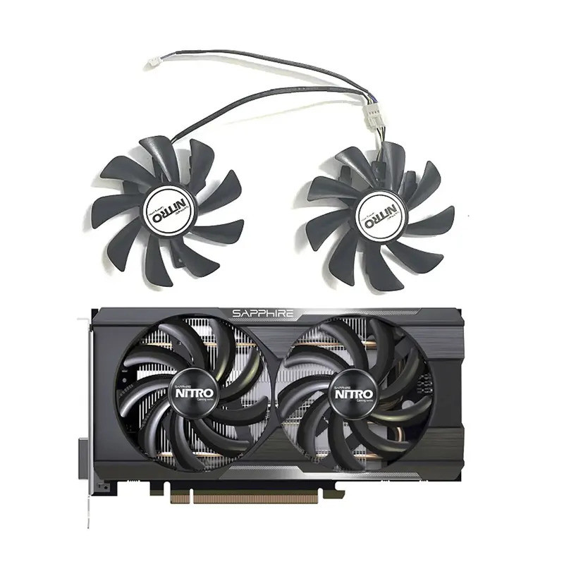 สําหรับ Sapphire R9 370X 370 R7 350 Ultra Platinum กราฟิกการ์ดใหม่ DIY GPU พัดลม 4PIN 85 มม.FDC10H12