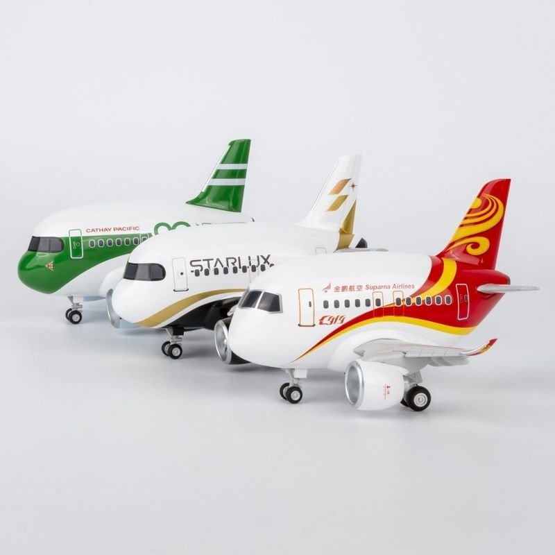 โมเดลการ์ตูน Cathay Pacific A321neo Jinpeng C919 Xingyu A321neo