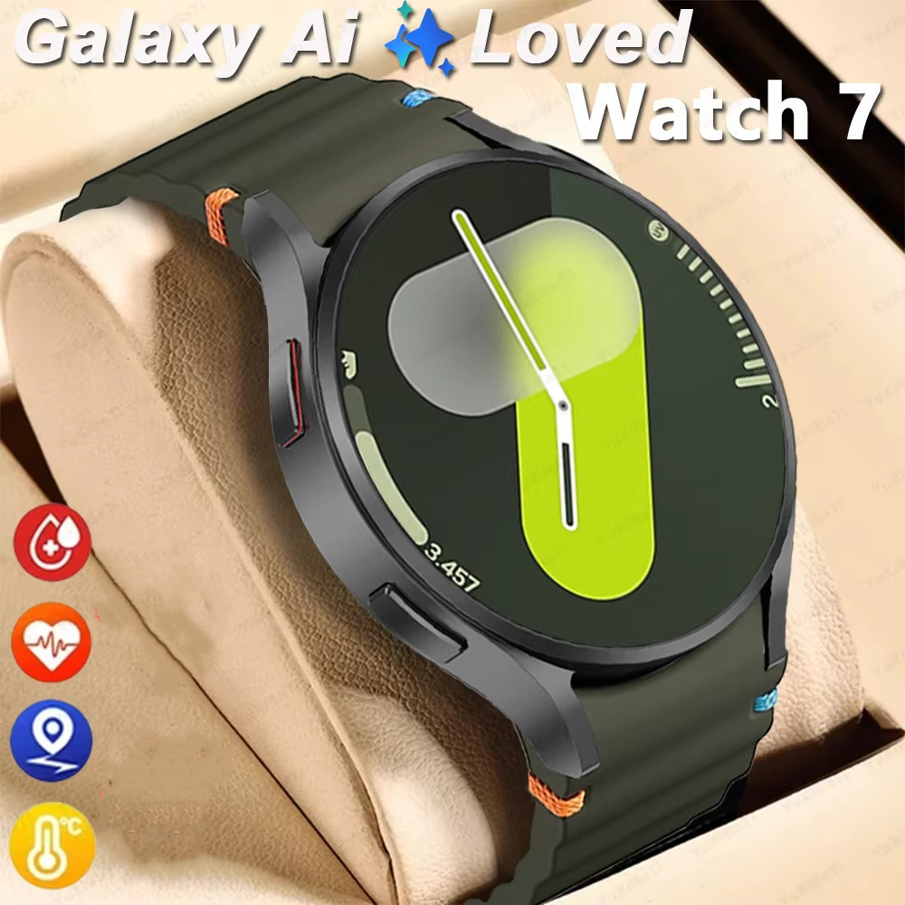ใหม่ Galaxy Watch 7 Smartwatch 1:1 ไร้สายชาร์จบลูทูธโทรวอลล์เปเปอร์ที่กําหนดเองนาฬิกาสําหรับ Android