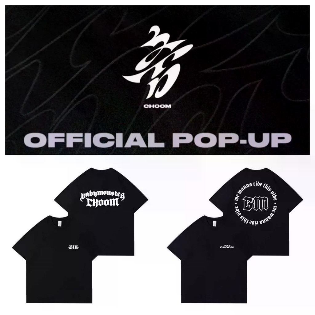 Kpop BABYMONSTER CHOOM คอกลมผ้าฝ้าย T แขนสั้น Casual Top Man/ผู้หญิงเสื้อคู่สั้น