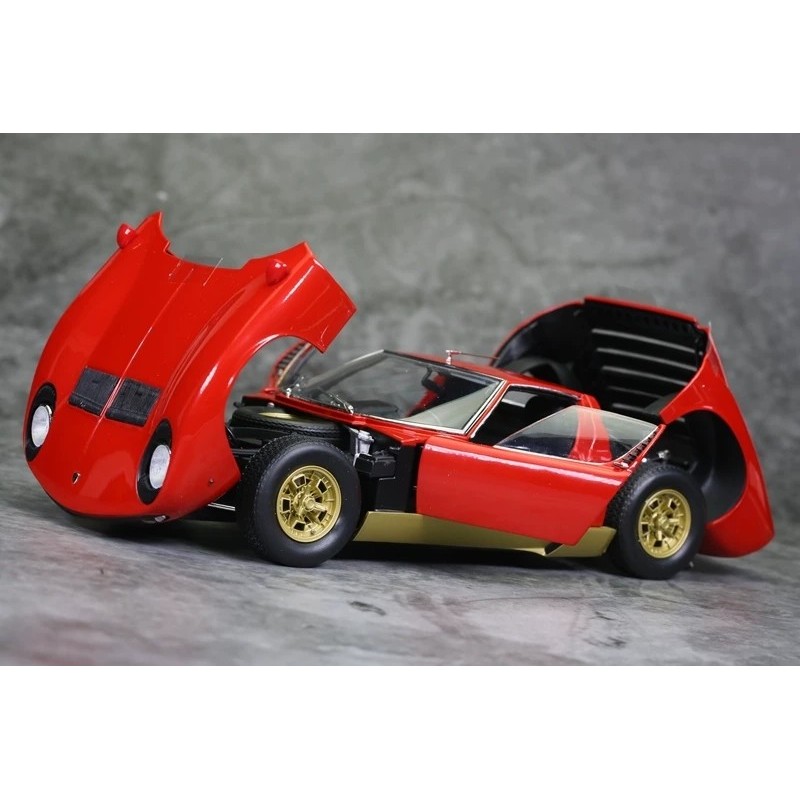 1: 18 Jingshang Lamborghini Lambo Miura Miura SVR โมเดลรถจําลองโลหะผสม