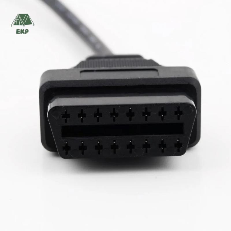 [EKP] 20 PIN ถึง 2 16 PIN อะแดปเตอร์หญิงสําหรับ E36 E39 X5 Z3 OBD2 Connector ทนทานส่วนขยายวินิจฉัย E