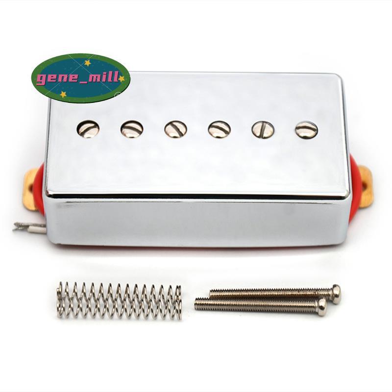 P90 สไตล์กีตาร์ไฟฟ้า Humbucker-Sized Single Coil Pickup พร้อมสกรูปรับได้ 6 ชิ้น, 50 มม.