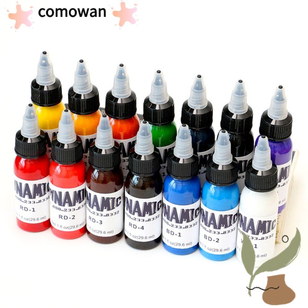 หมึกสัก KOWAN 30ML ฝึกสัก สีขาว/ฟ้า/ม่วง/ชมพู